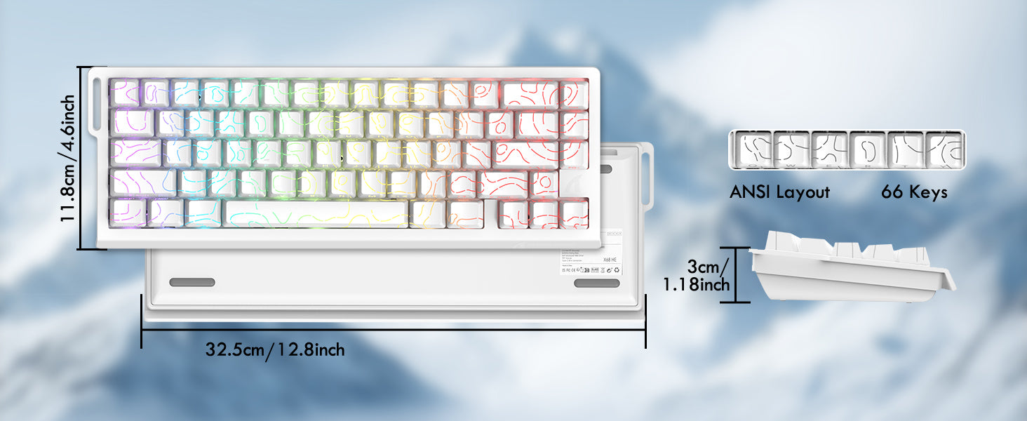 ATTACK SHARK X68HE マグネティックキーボードとX3ゲーミングマウスセット
