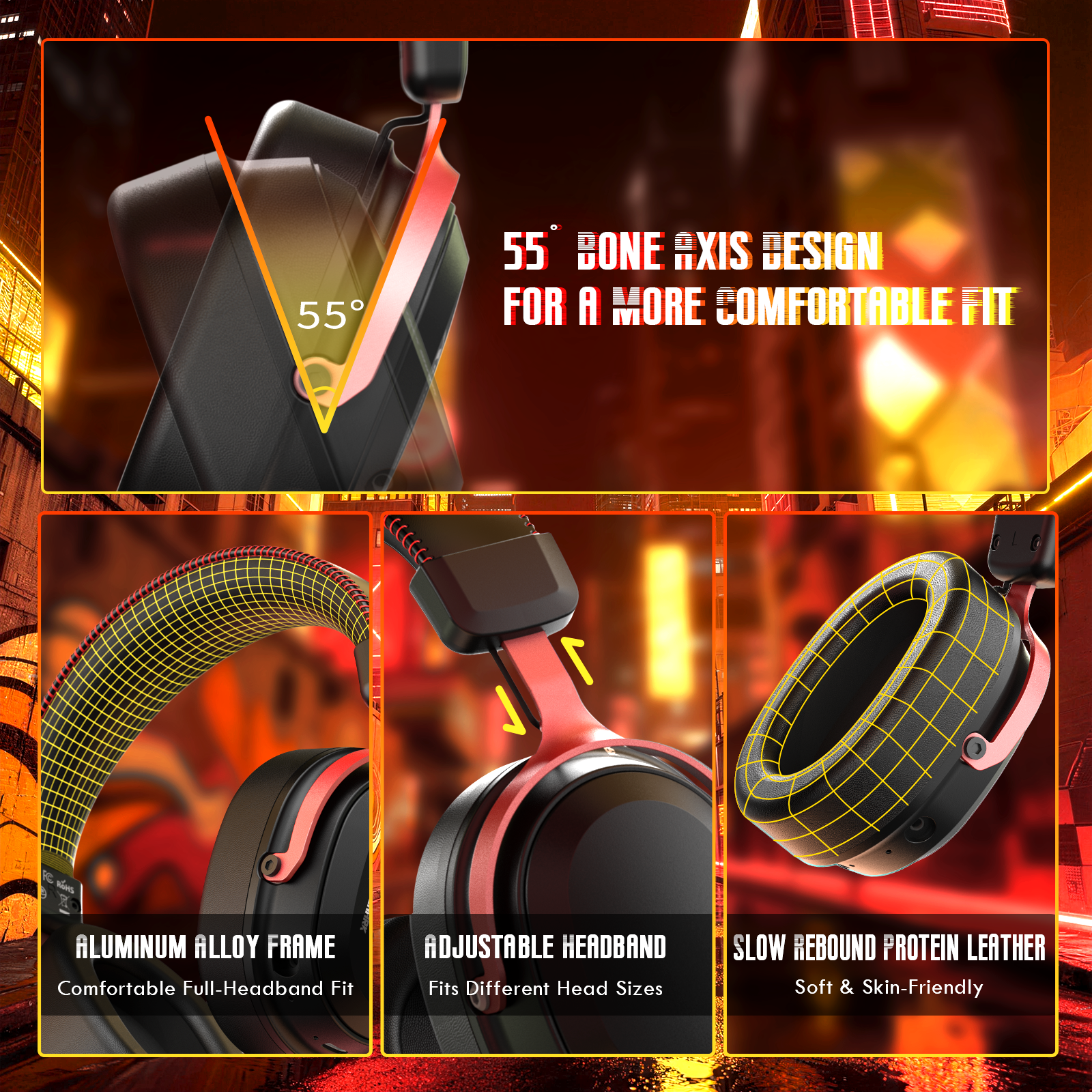 ATTACK SHARK L30PRO ワイヤレスゲーミングヘッドセット