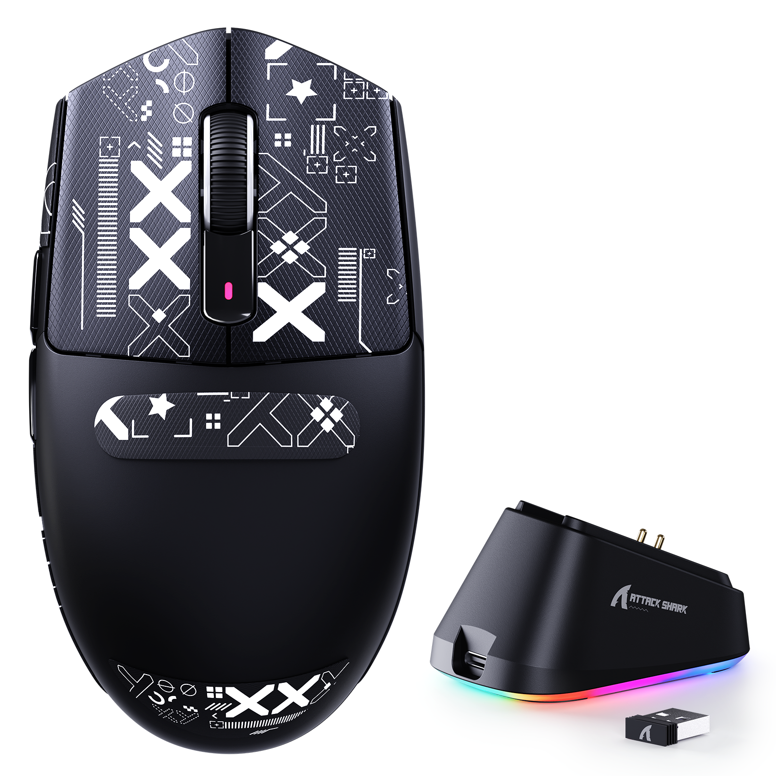 ATTACK SHARK G3PRO トライモード ワイヤレスゲーミングマウス 充電ドック付き 25000 DPI Ultra 軽量
