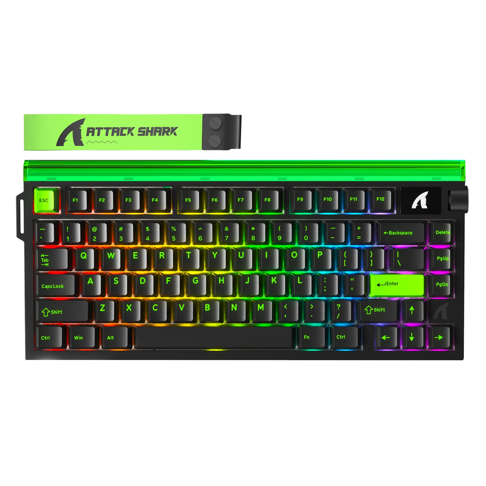 ATTACK SHARK R85 HE ラピッドトリガーキーボード 磁気スイッチ カスタムライトボックス付き