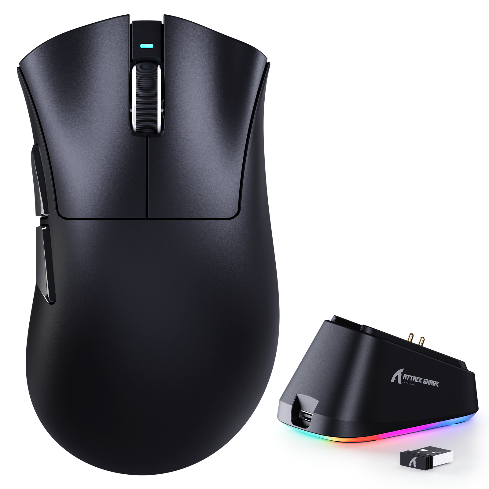 ATTACK SHARK V3PRO Ultra-Light トライモード ゲーミングマウス 充電ドック付き