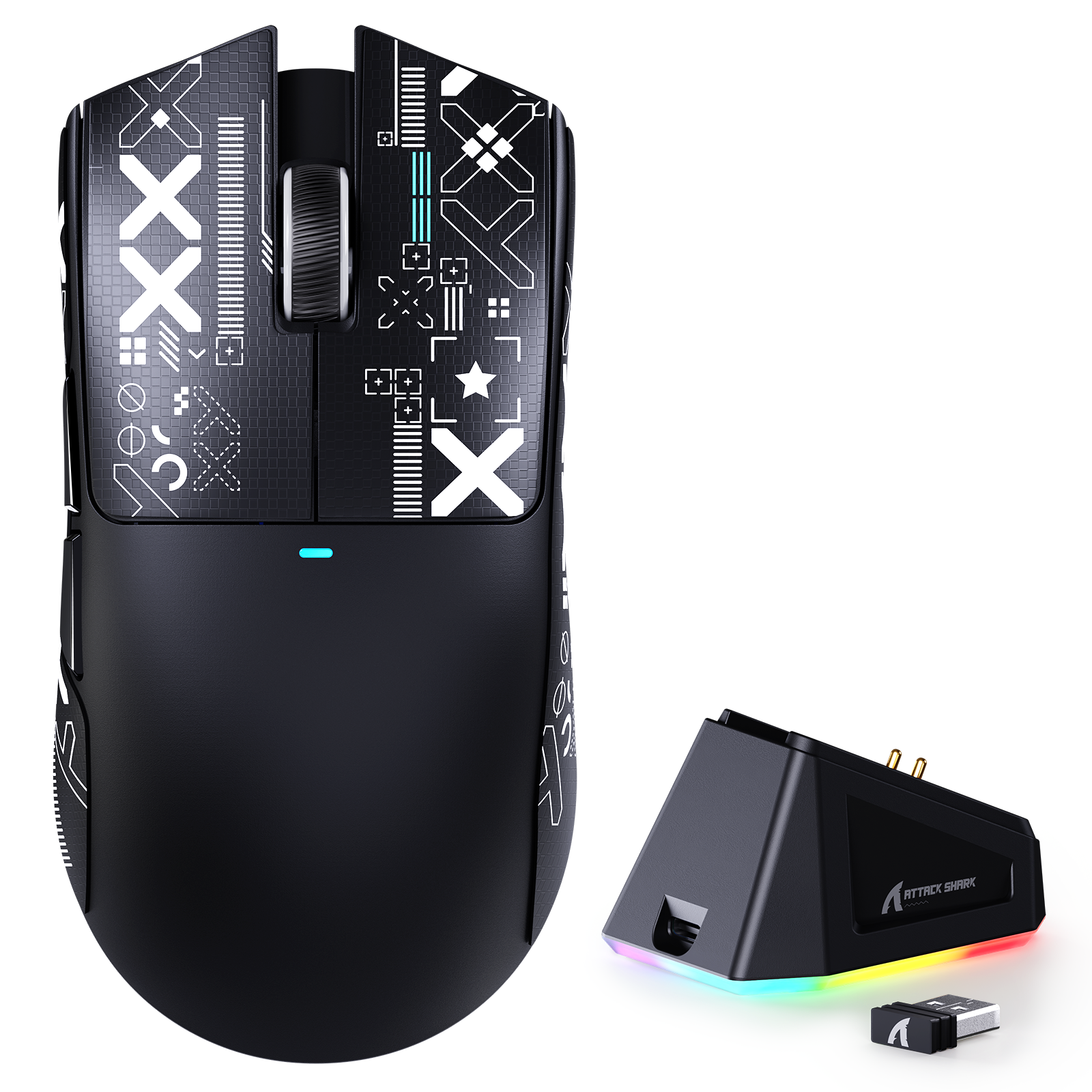 ATTACK SHARK X11 充電ドック付きワイヤレスゲーミングマウス