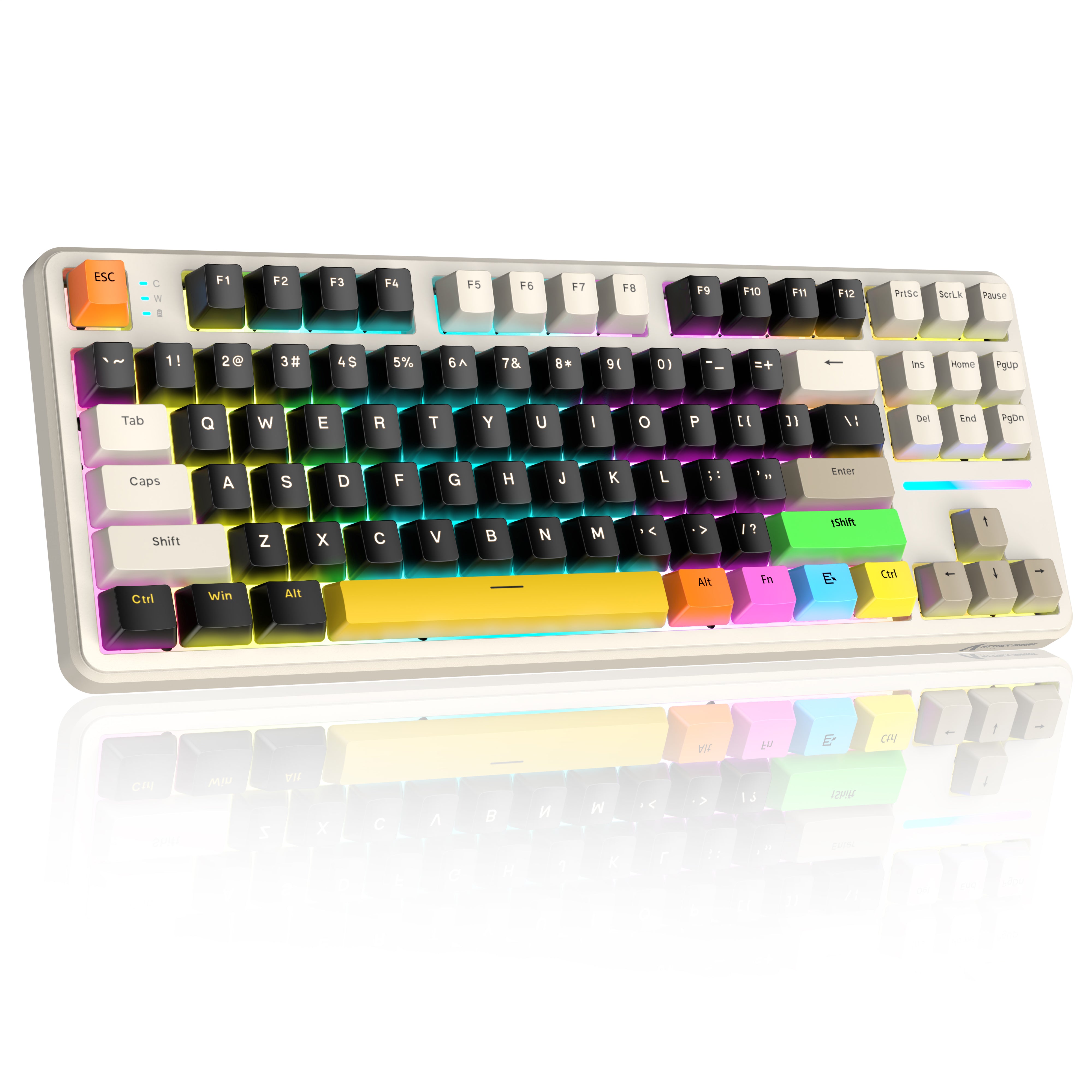 ATTACK SHARK X87 3モード ガスケット メカニカル キーボード