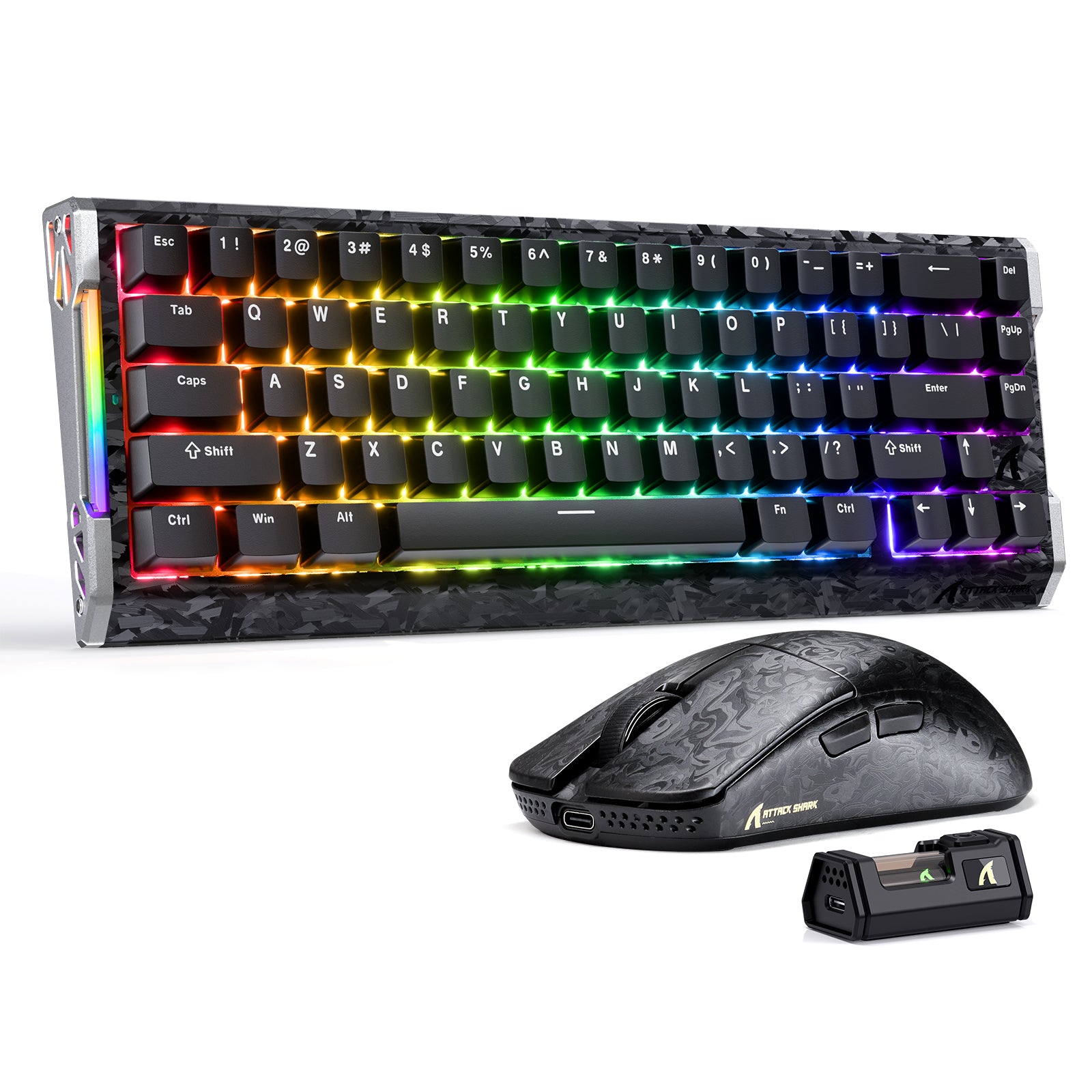 ATTACK SHARK R68 HE & R11 ULTRA カーボンファイバー ゲーミングバンドル