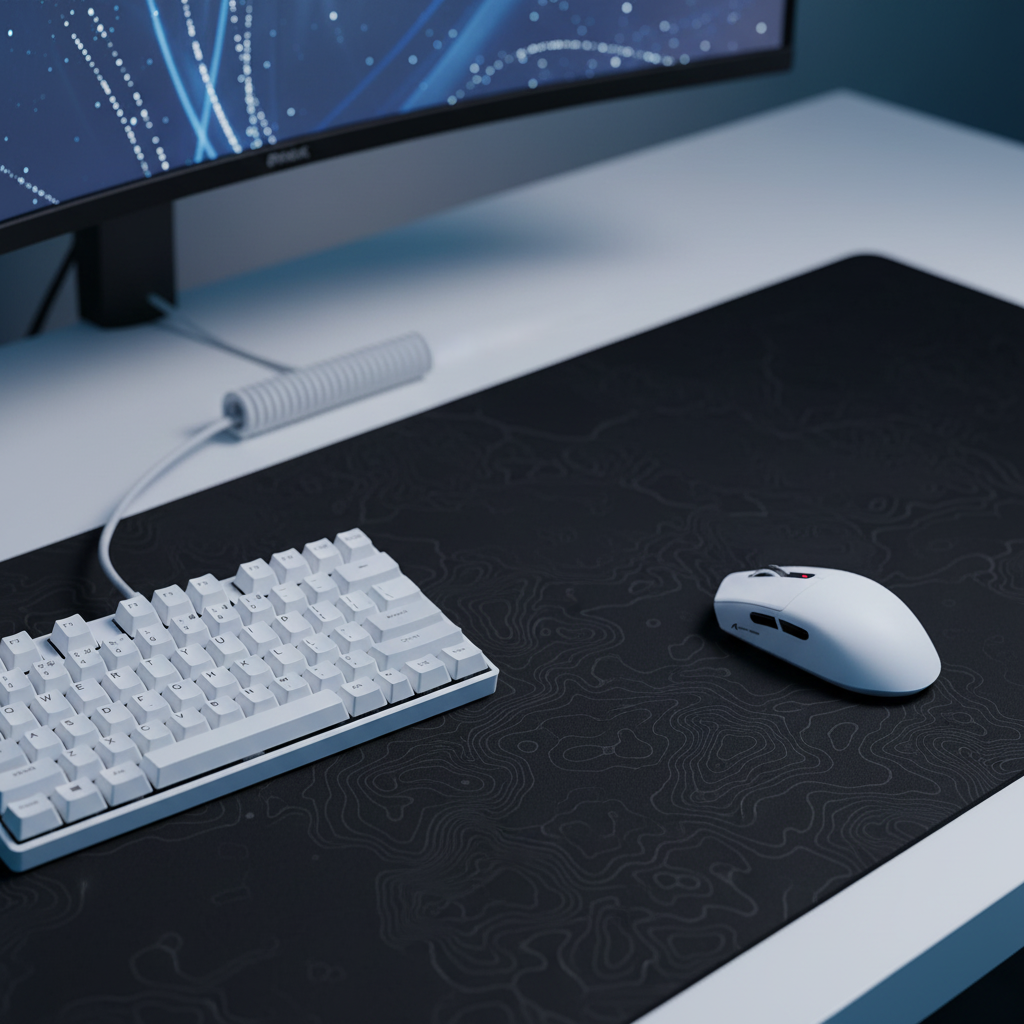 Desk Layout Mastery: Positioning Gear for Wide Arm Aiming Swipes