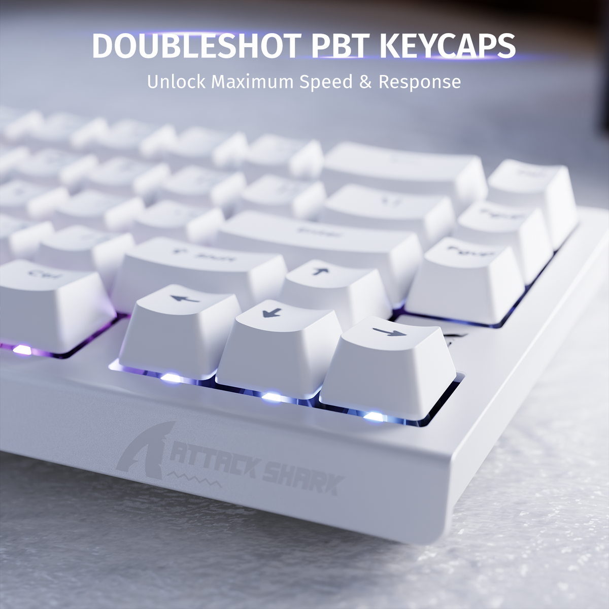 ATTACK SHARK X68 HE ラピッドトリガーキーボード マグネティックスイッチ