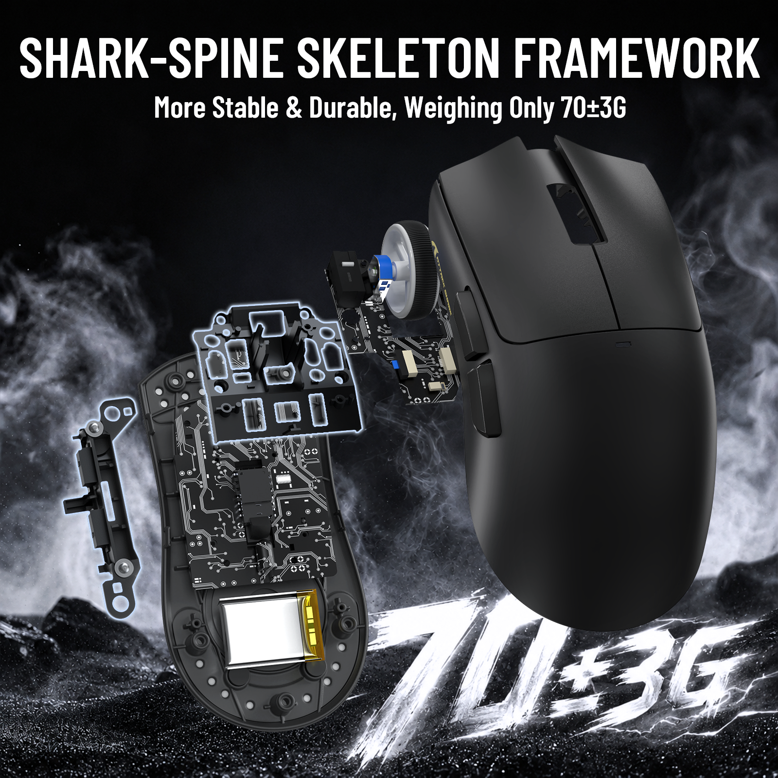 ATTACK SHARK X11 PRO V2 ワイヤレスゲーミングマウス TFTディスプレイ付き充電ドック C06コイルケーブル付き