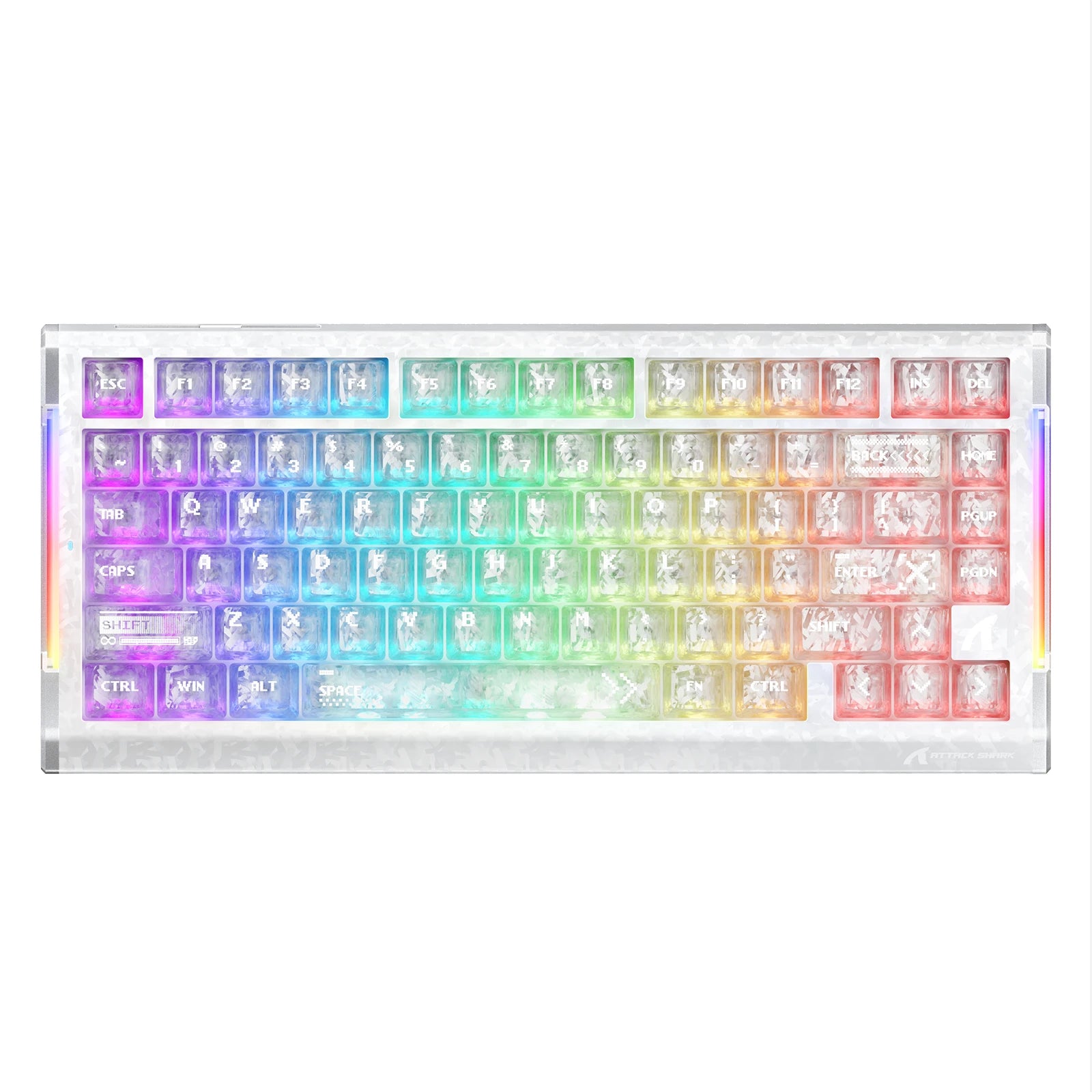 ATTACK SHARK R86 HE カーボンファイバー ラピッドトリガー キーボード マグネティックスイッチ