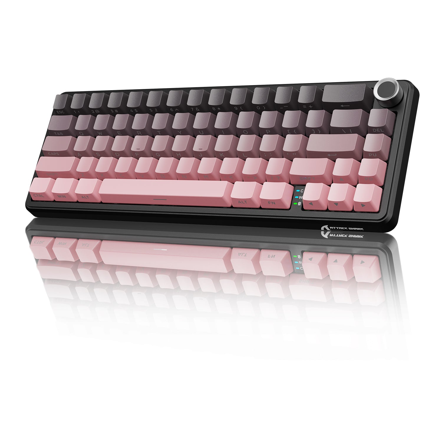 ATTACK SHARK X66 Wireless Mechanical Keyboard with Side Printed PBT Keycaps