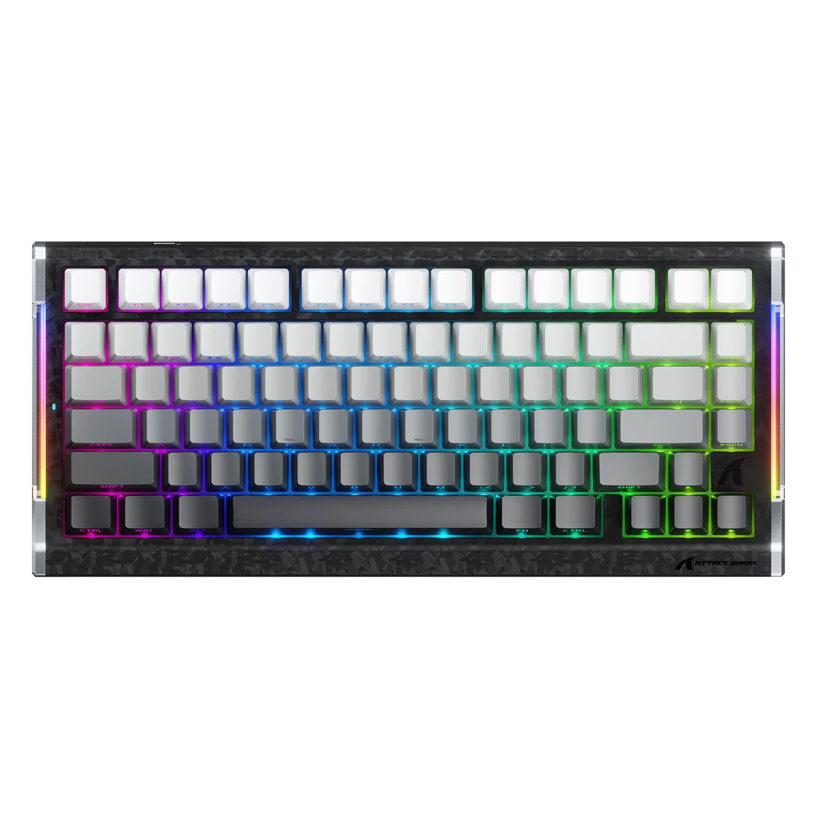 ATTACK SHARK R86 HE カーボンファイバー ラピッドトリガー キーボード マグネティックスイッチ