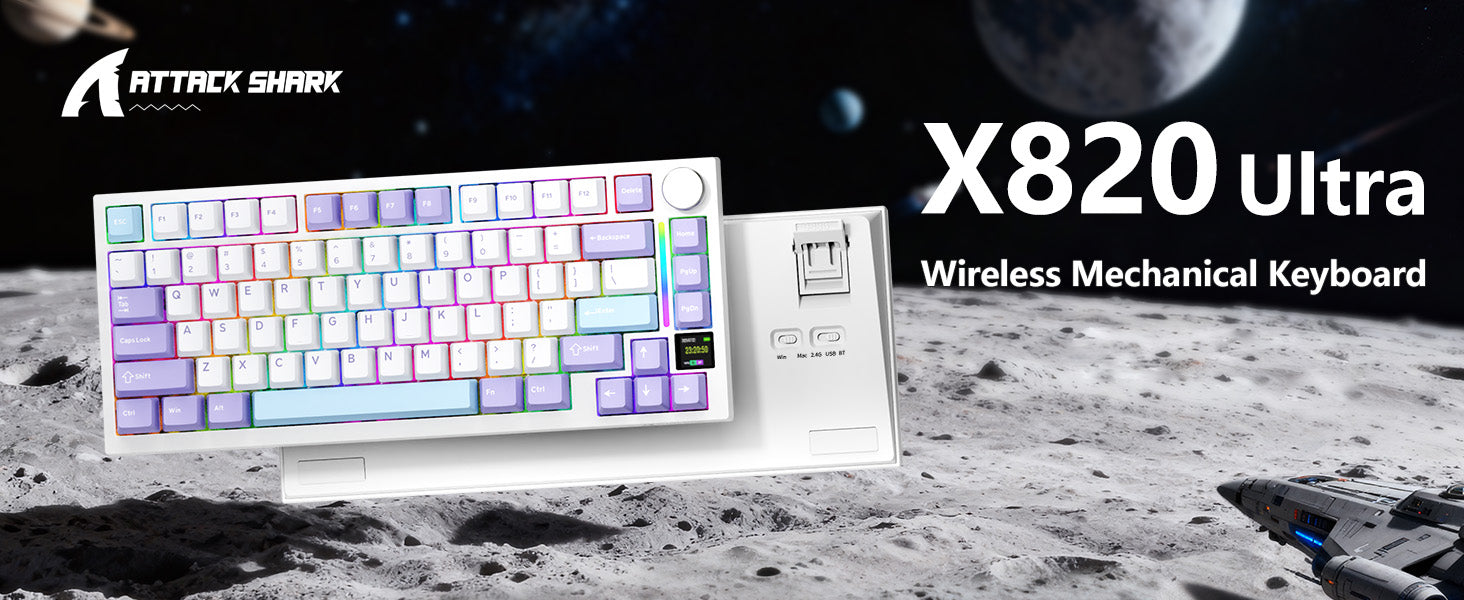 ATTACK SHARK X820Ultra トライモードガスケットメカニカルキーボード