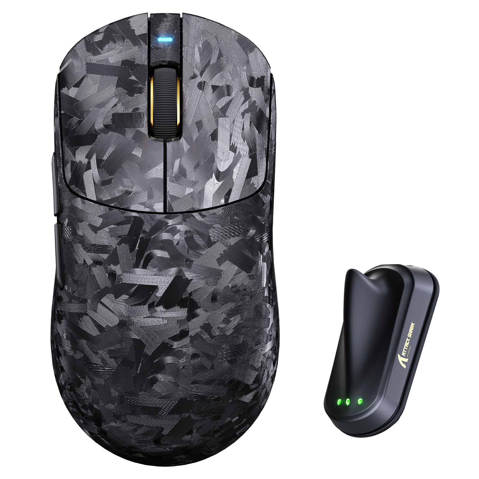 予約注文：ATTACK SHARK RS3 ULTRA カーボンファイバー ワイヤレス PAW3955MAX ゲーミングマウス