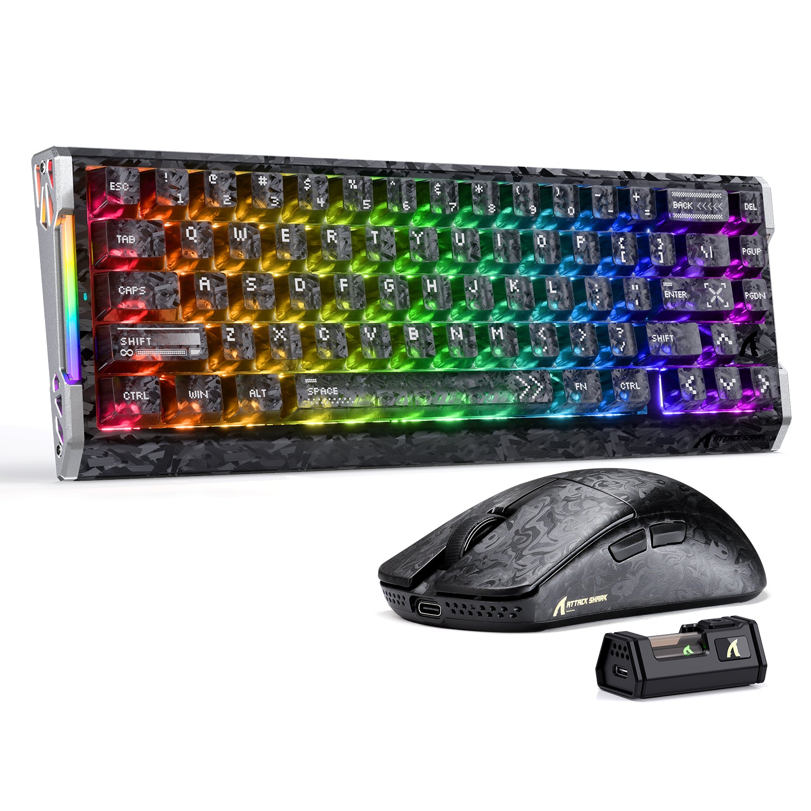 ATTACK SHARK R68 HE & R11 ULTRA Carbon Fiber Gaming Bundle