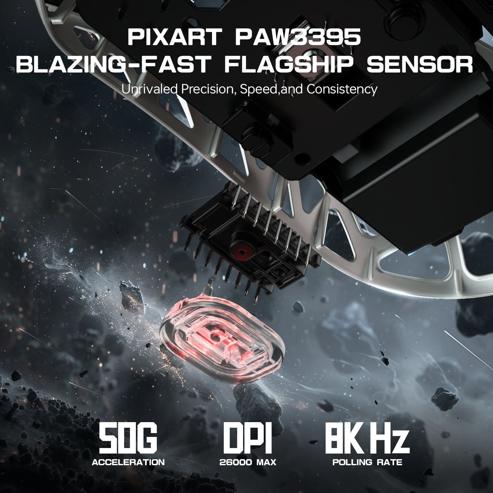 ATTACK SHARK R3 Magnesium Alloy Gaming Mouse 8K