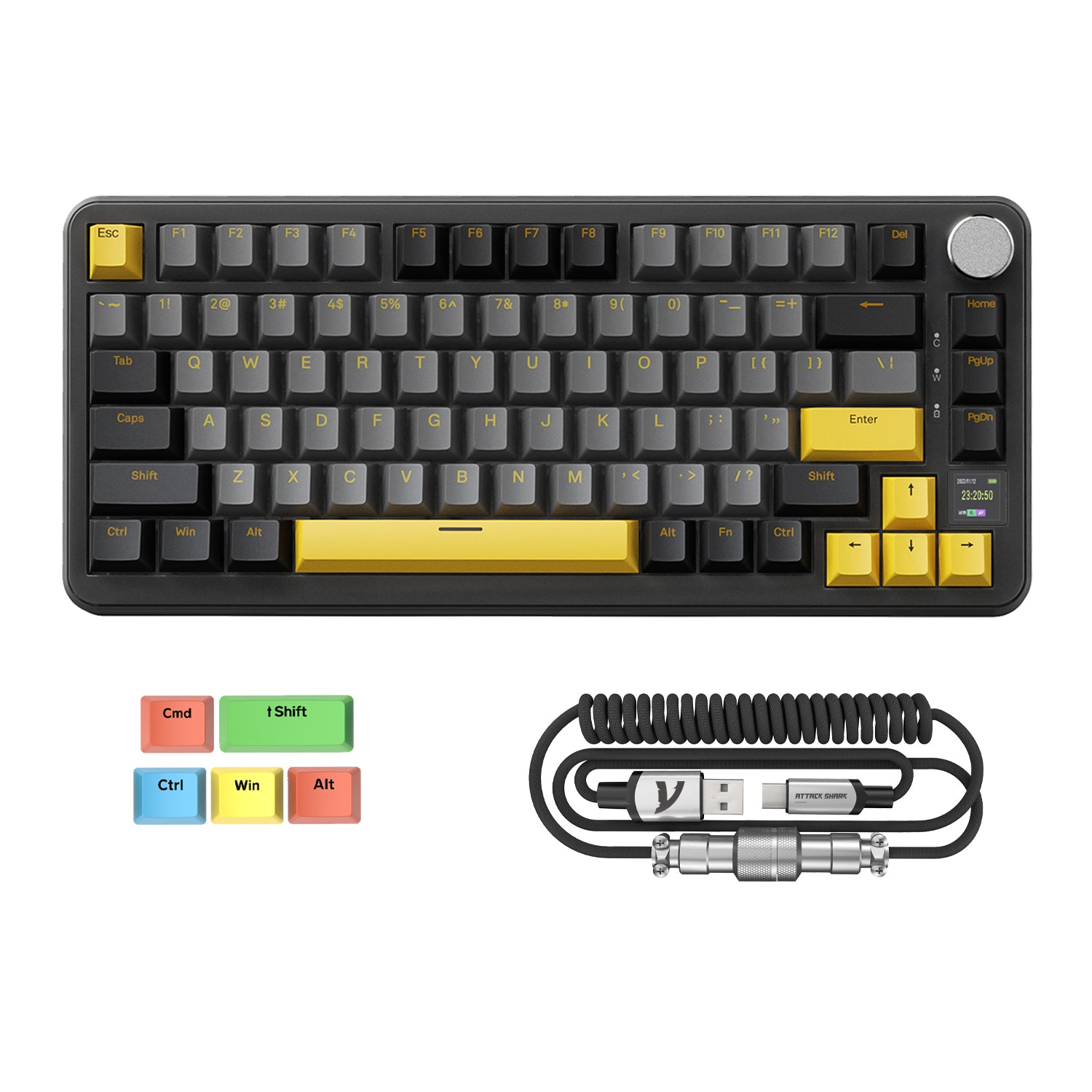 ATTACK SHARK X85PRO 3モード ガスケット メカニカル キーボード