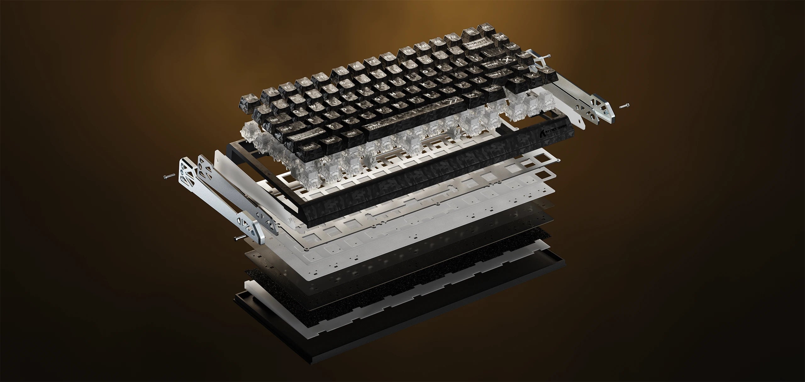 キーボードの内部構造とコンポーネント層