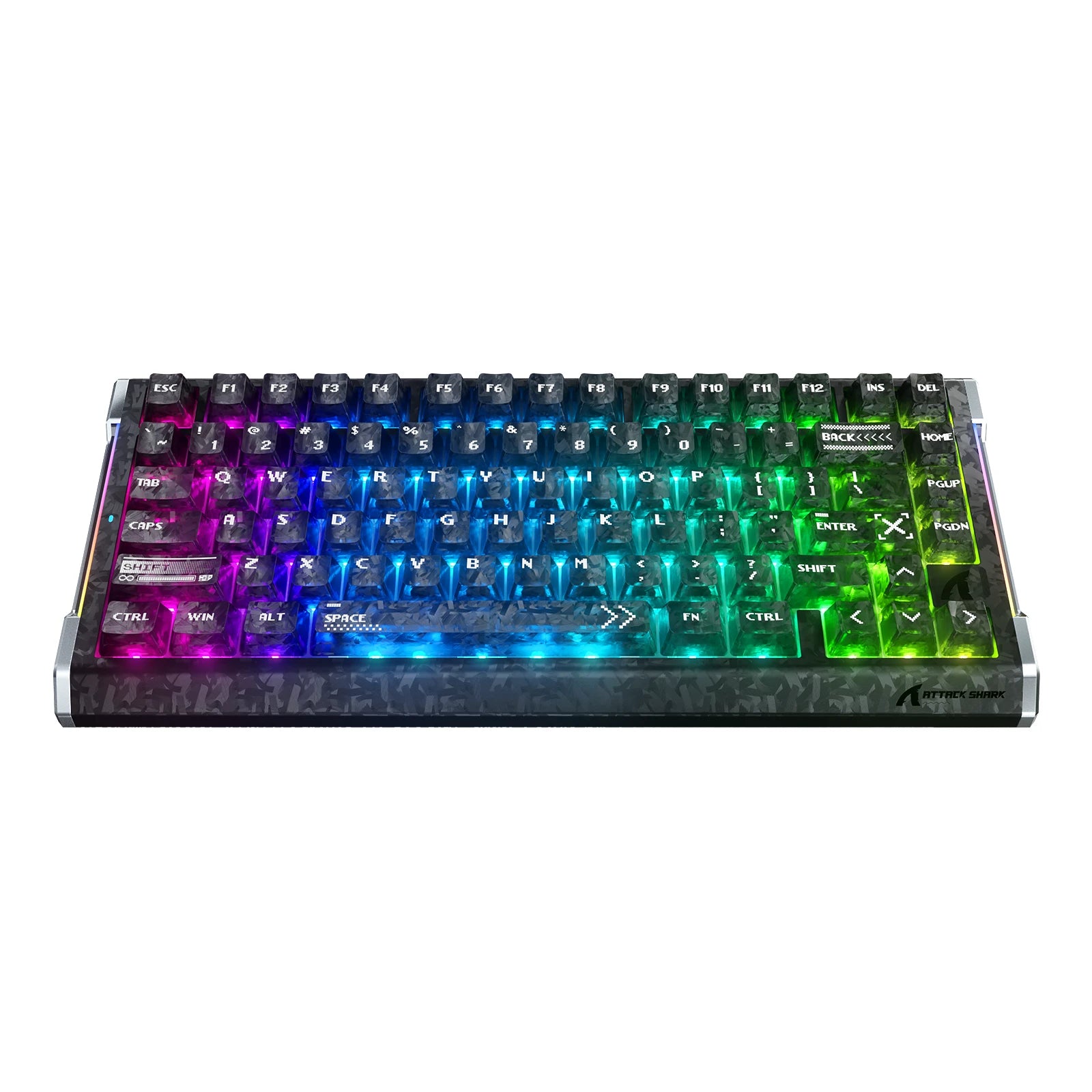 ATTACK SHARK R86 HE カーボンファイバー ラピッドトリガー キーボード マグネティックスイッチ