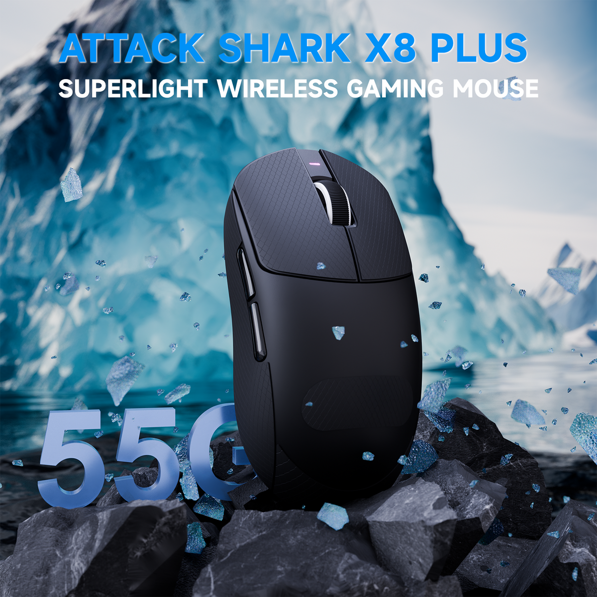 ATTACK SHARK X8 PLUS 3モードワイヤレスゲーミングマウス（C06 ULTRAケーブル付き）