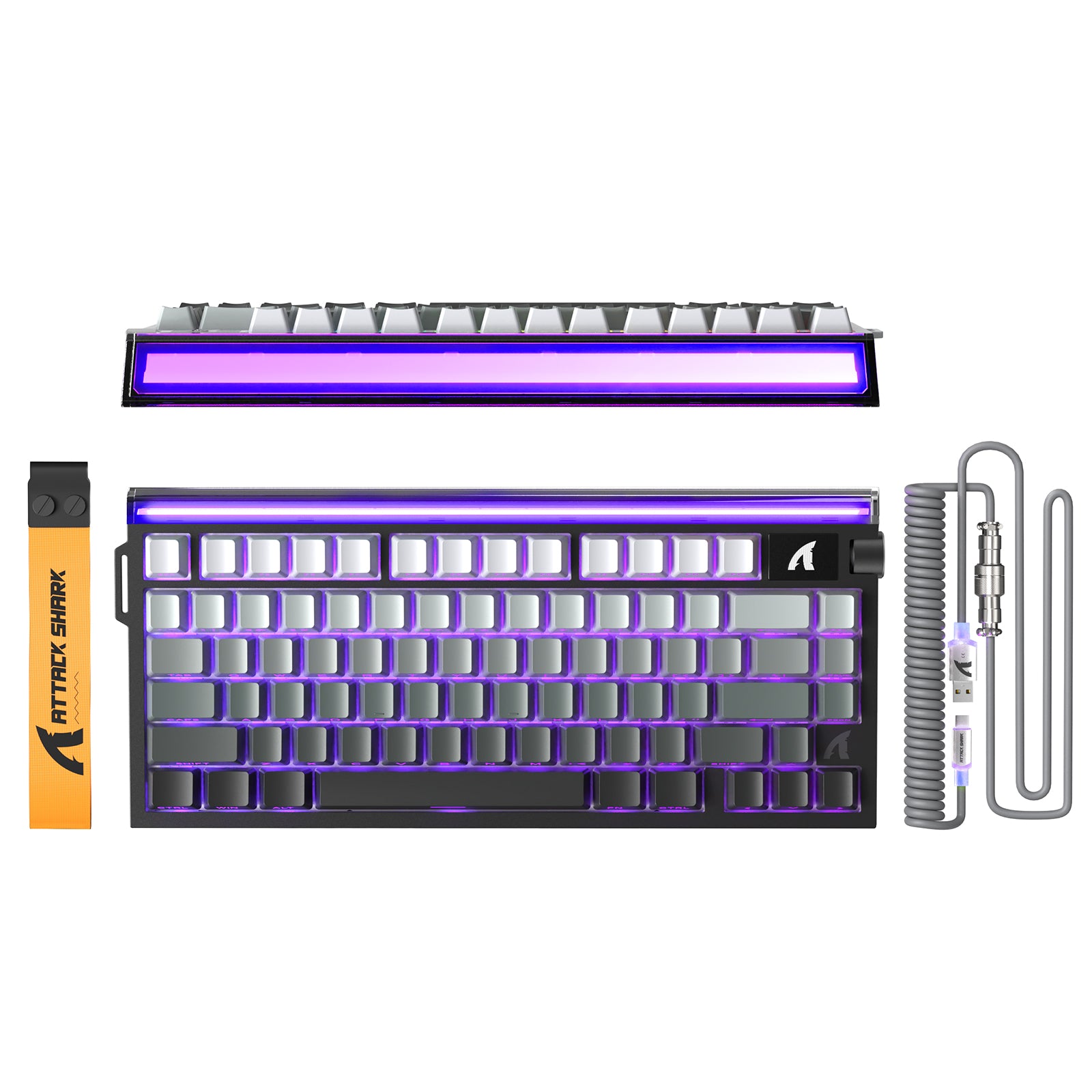 ATTACK SHARK R85 HE キーボード + C01ULTRA LED ケーブル