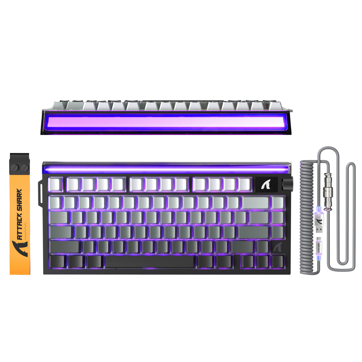 ATTACK SHARK R85 HE キーボード + C01ULTRA LED ケーブル