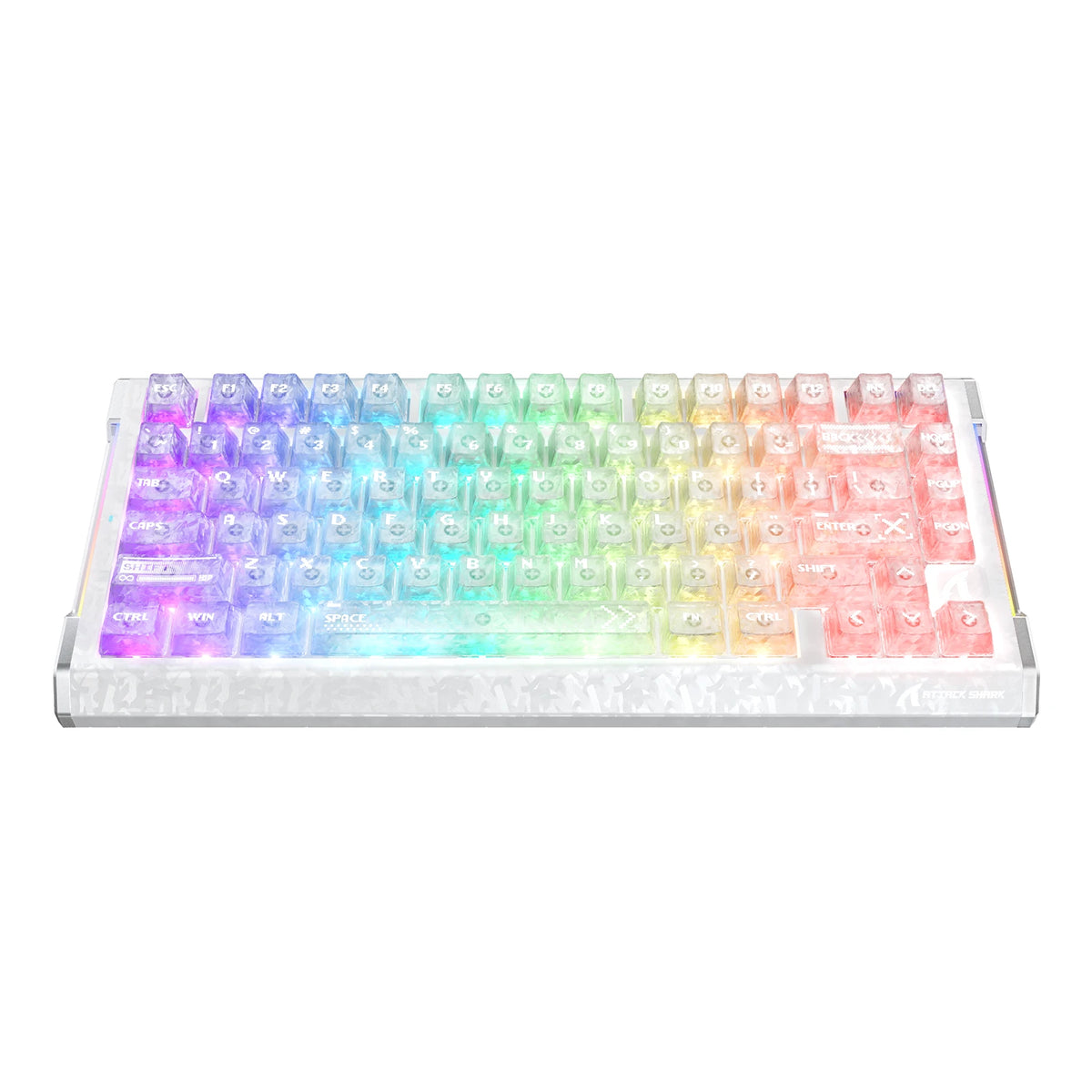 ATTACK SHARK R86 HE カーボンファイバー 有線 ラピッドトリガー マグネットスイッチ ゲーミングキーボード C01 ULTRA RGB コイルケーブル