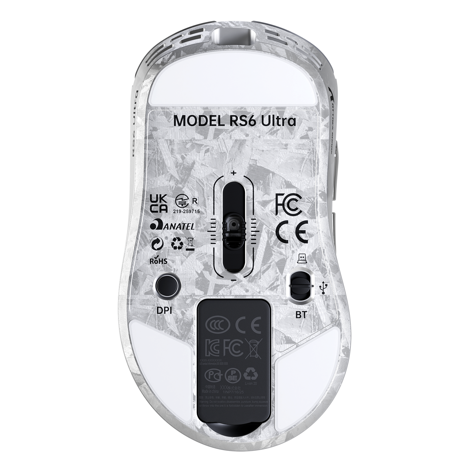 ATTACK SHARK RS6 ULTRA カーボンファイバー ワイヤレス PAW3955MAX ゲーミングマウス