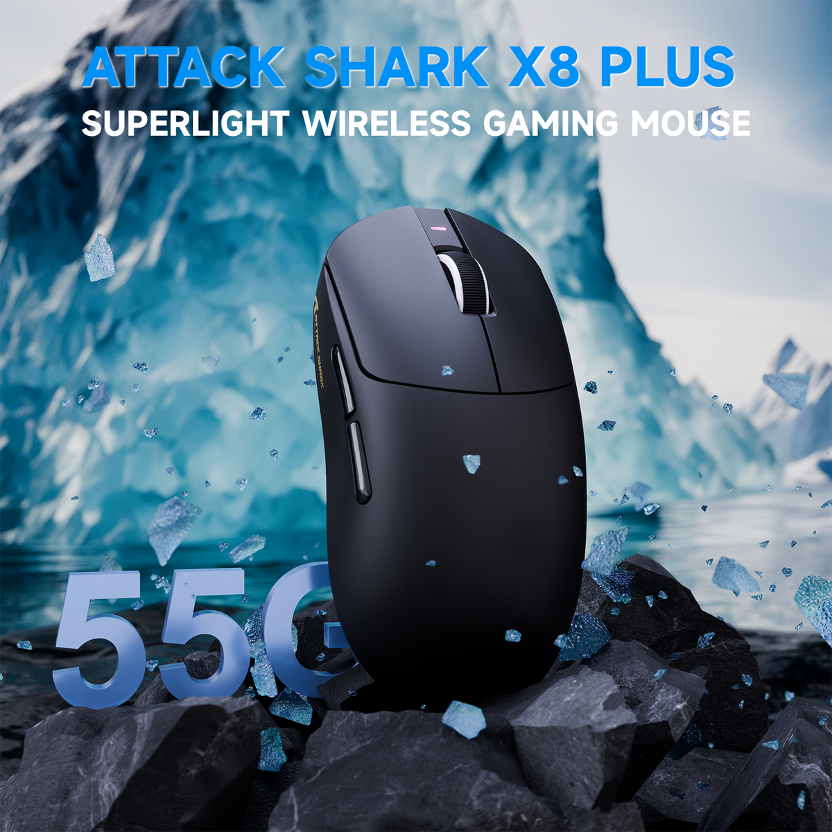 ATTACK SHARK X8 PLUS 3モードワイヤレスゲーミングマウス（C06 ULTRAケーブル付き）
