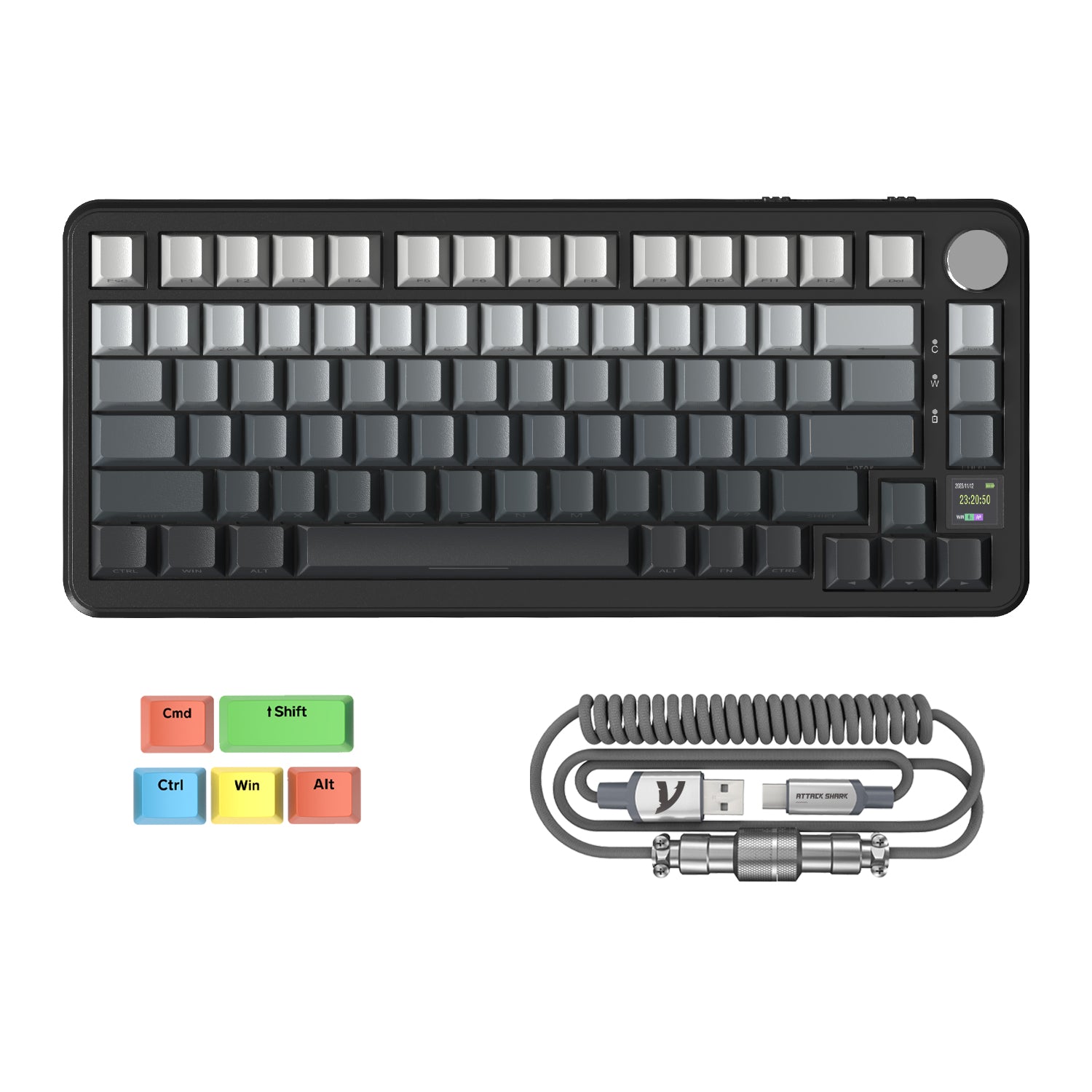 ATTACK SHARK X85PRO 3モード ガスケット メカニカル キーボード