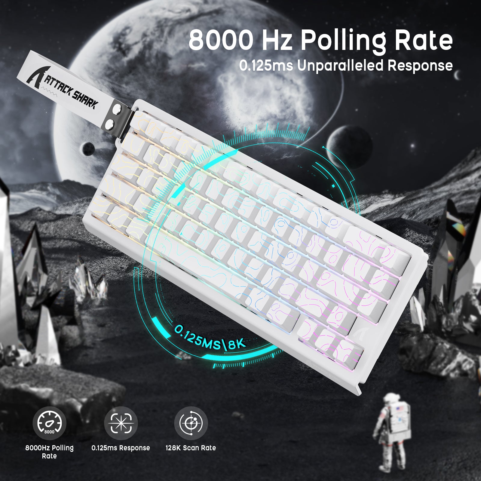 ATTACK SHARK X68HE マグネティックキーボードとX3ゲーミングマウスセット