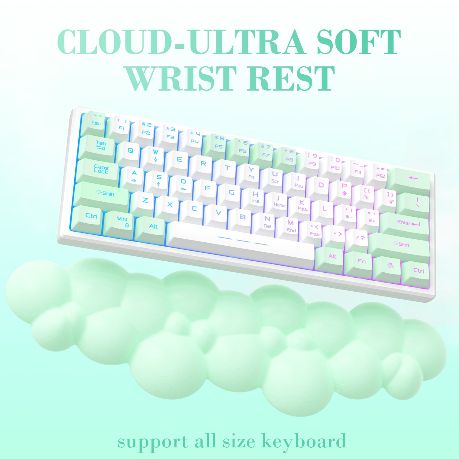 ATTACK SHARK Cloud Keyboard Wrist Rest