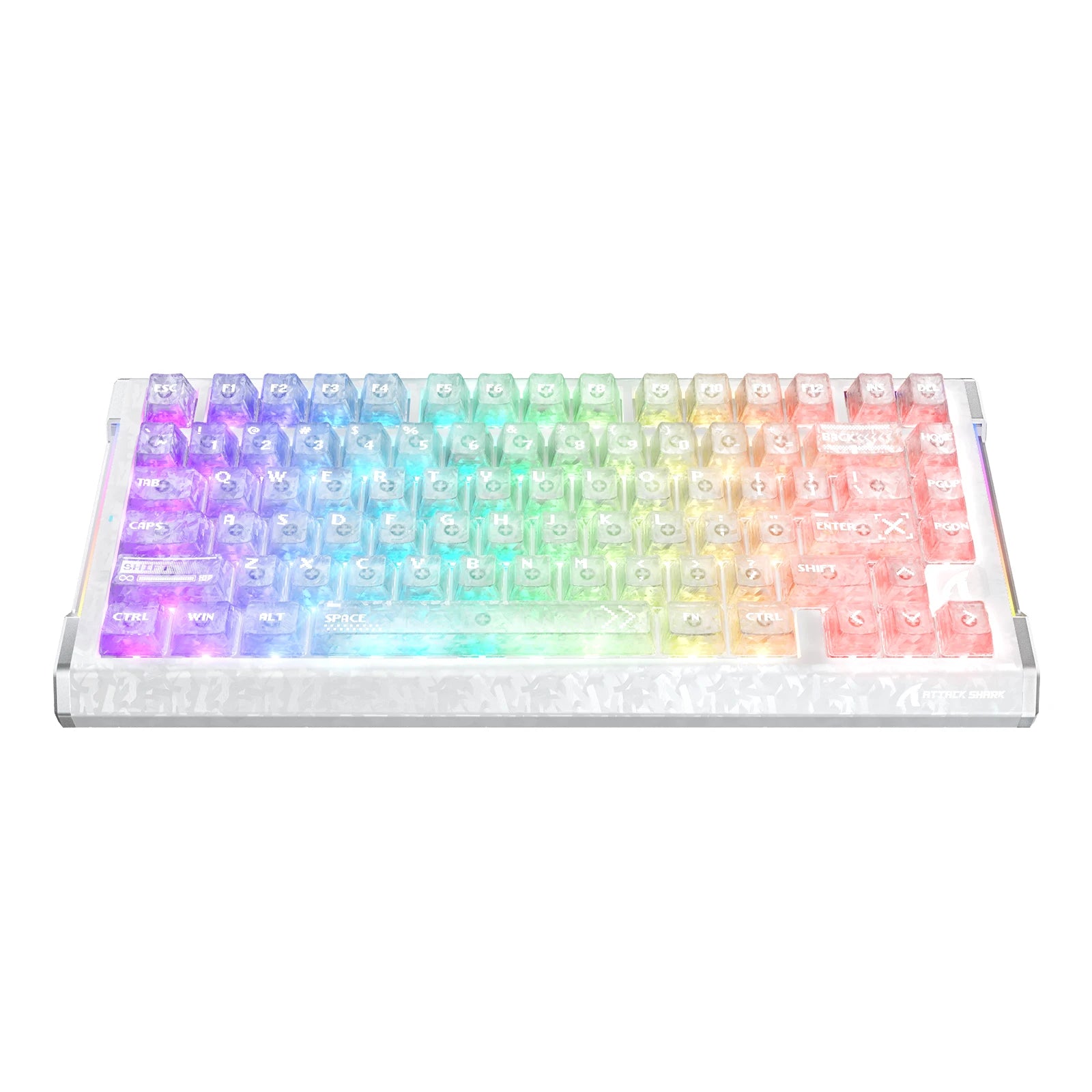 ATTACK SHARK R86 HE カーボンファイバー ラピッドトリガー キーボード マグネティックスイッチ