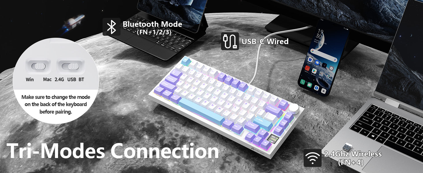 ATTACK SHARK X820Ultra トライモードガスケットメカニカルキーボード