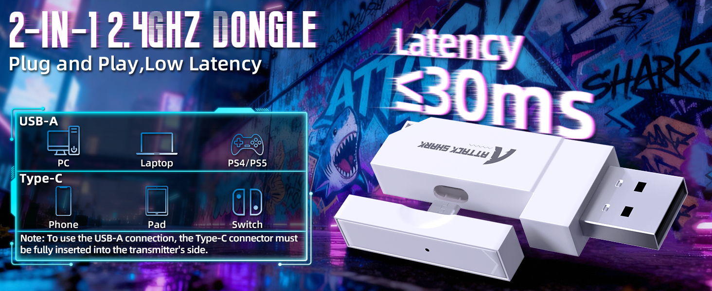 ATTACK SHARK L30PRO ワイヤレスゲーミングヘッドセット