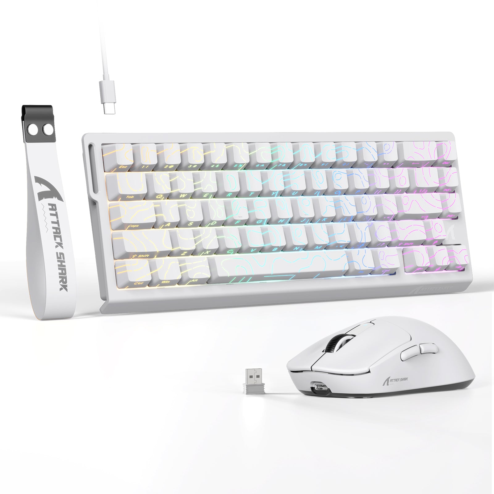 ATTACK SHARK X68HE マグネティックキーボードとX3ゲーミングマウスセット
