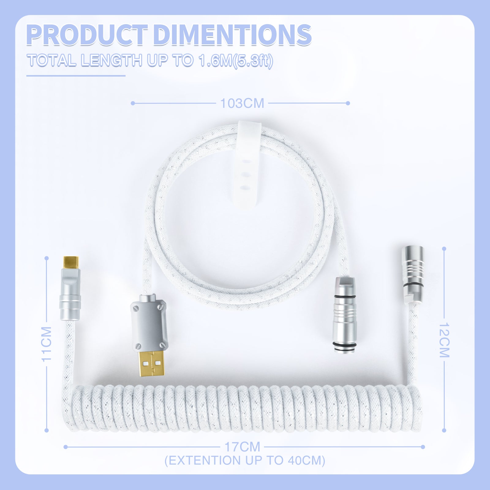 ATTACK SHARK C05 Coiled Cable