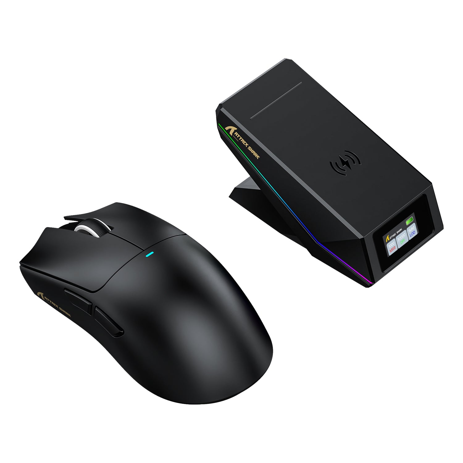 ATTACK SHARK X11 PRO V2 ワイヤレスゲーミングマウス TFTディスプレイ付き充電ドック C06コイルケーブル付き