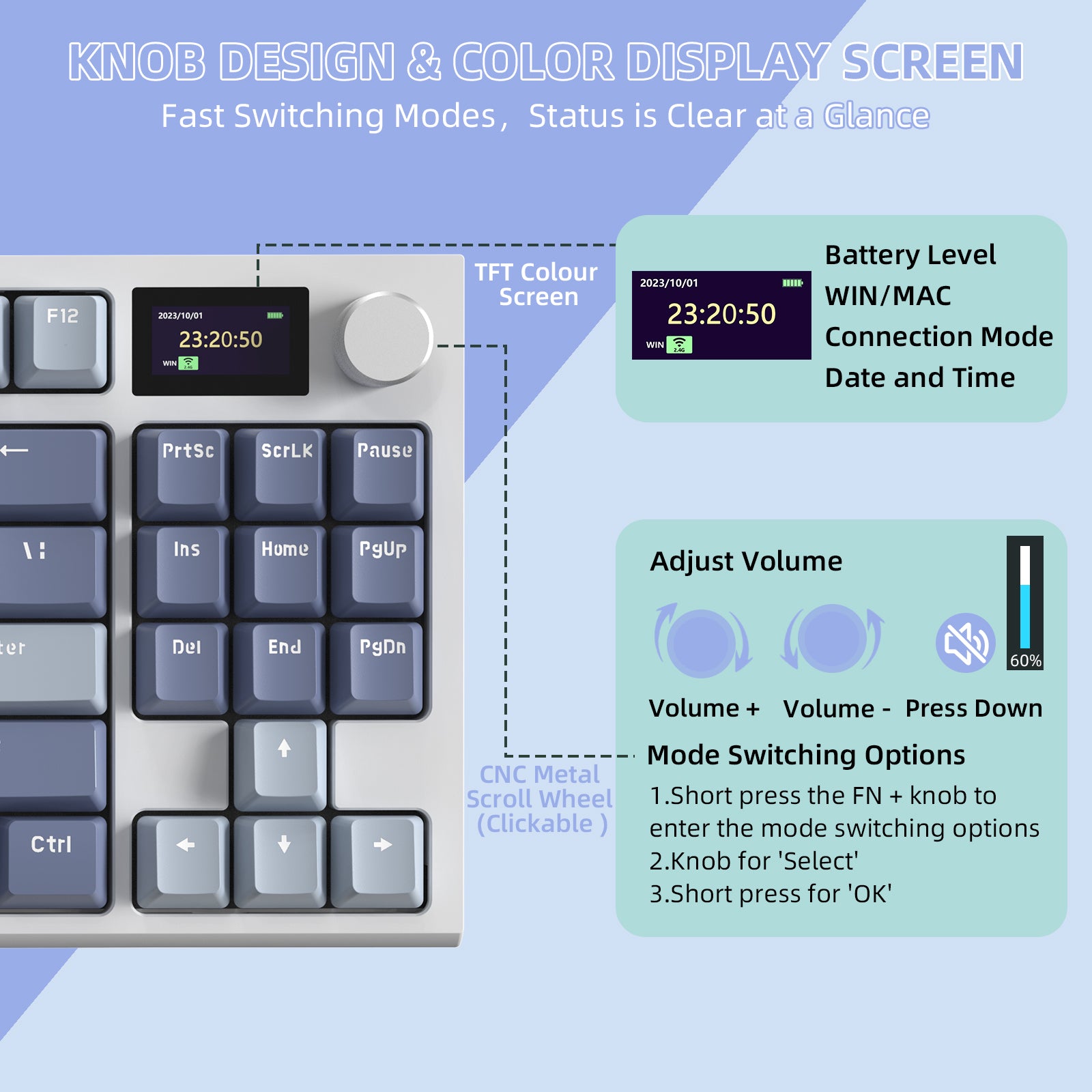 ATTACK SHARK K86 ワイヤレスメカニカルキーボード