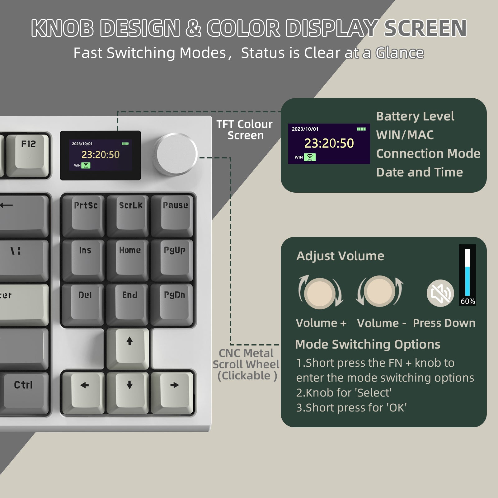 ATTACK SHARK K86 ワイヤレスメカニカルキーボード