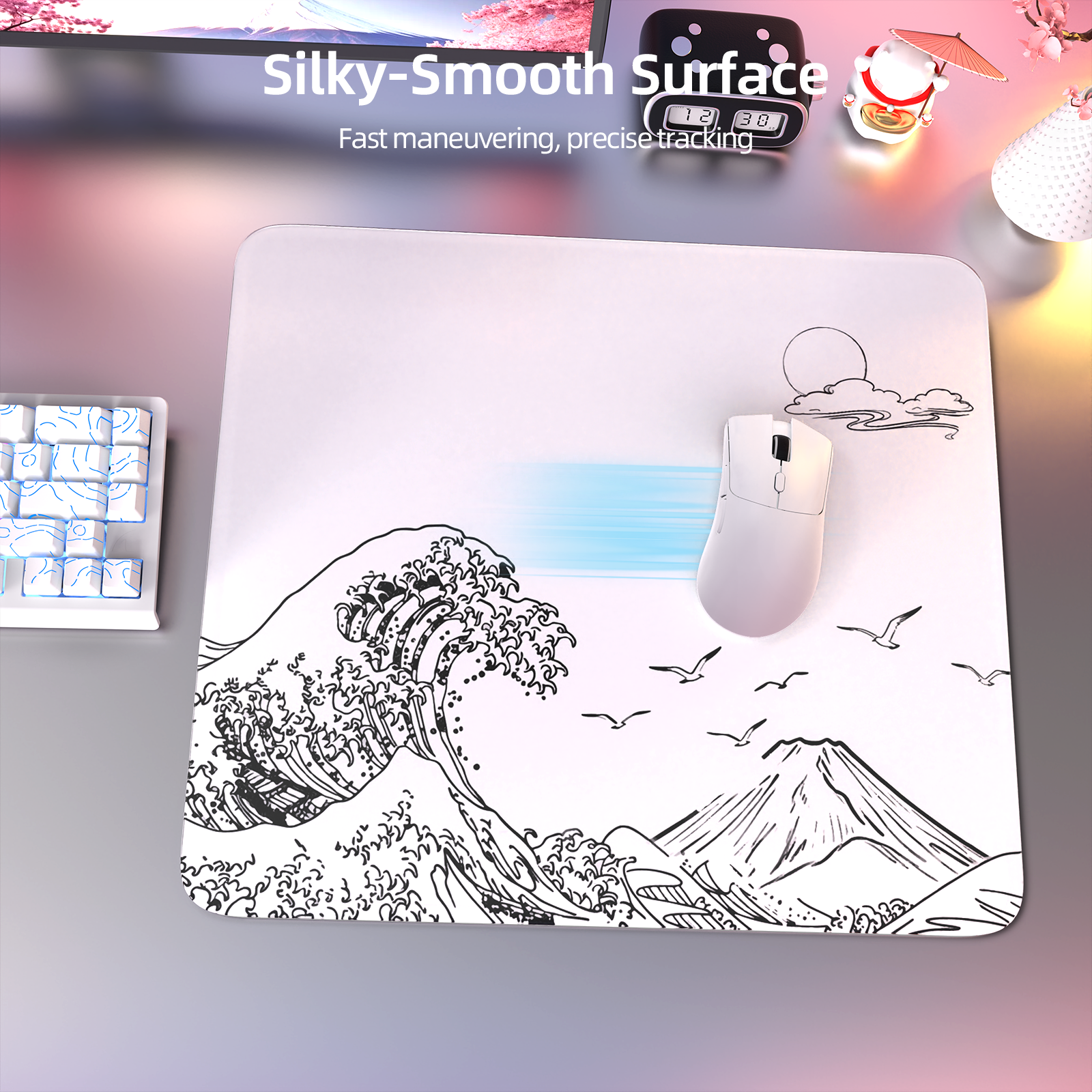 ATTACK SHARK CM05 強化ガラスゲーミングマウスパッド