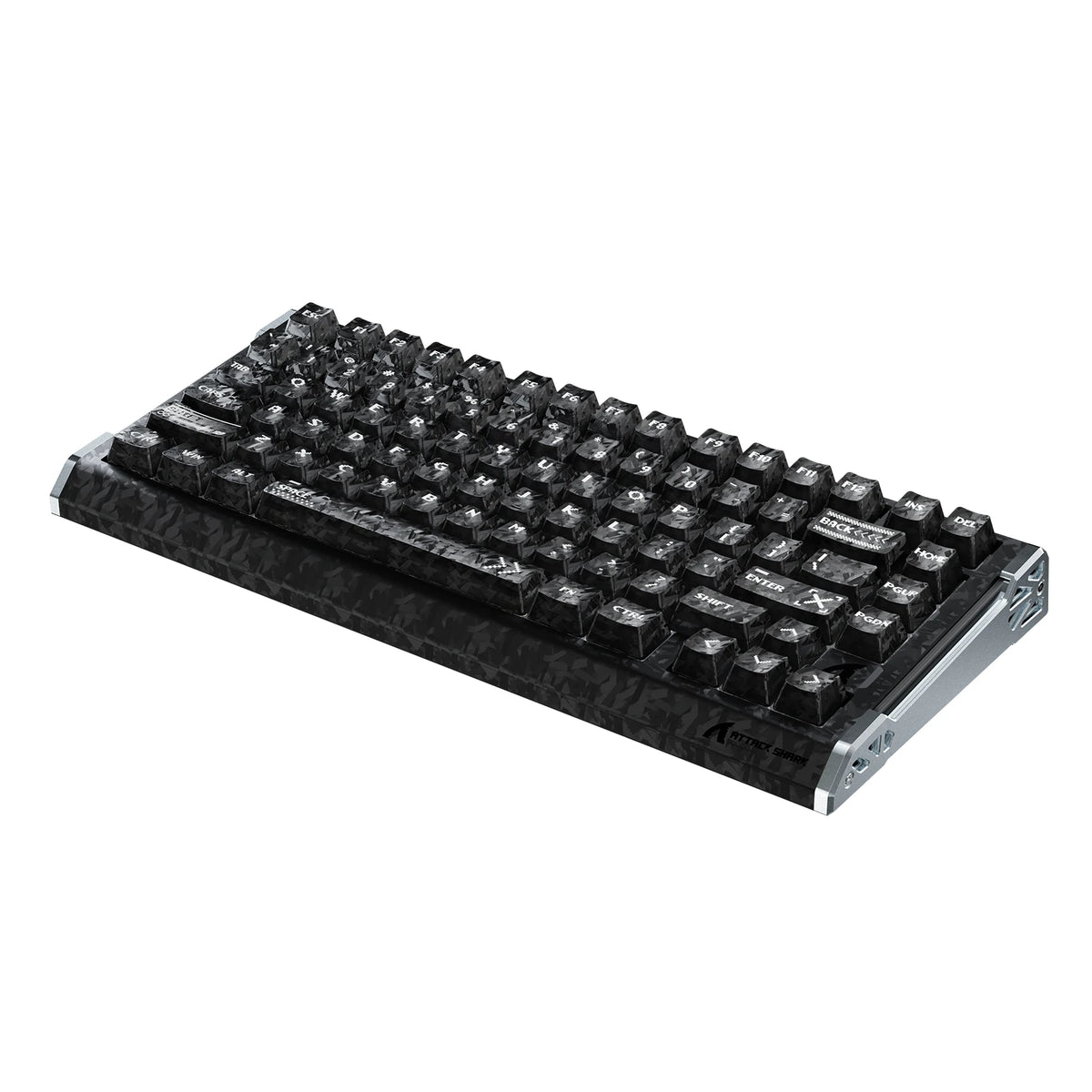 ATTACK SHARK R86 HE カーボンファイバー 有線 ラピッドトリガー マグネットスイッチ ゲーミングキーボード C01 ULTRA RGB コイルケーブル