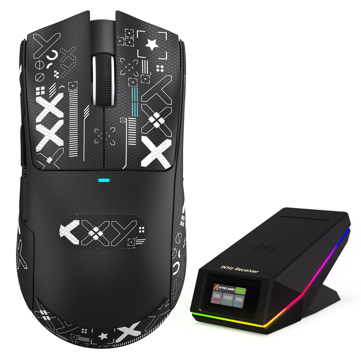 ATTACK SHARK X11 PRO V2 ワイヤレスゲーミングマウス TFTディスプレイ付き充電ドック
