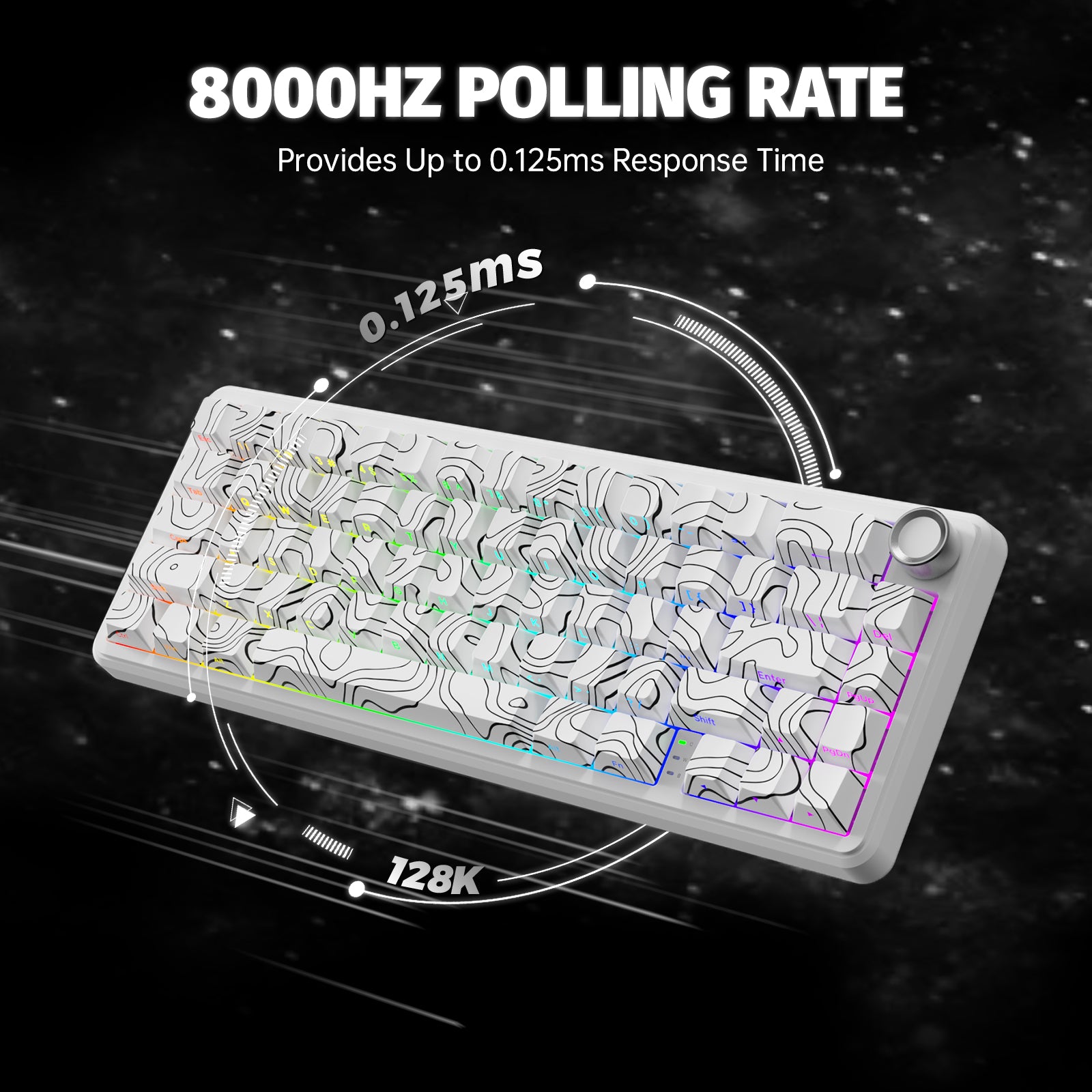 ATTACK SHARK X65PRO HE ワイヤレス ラピッド トリガー キーボード 磁気スイッチ