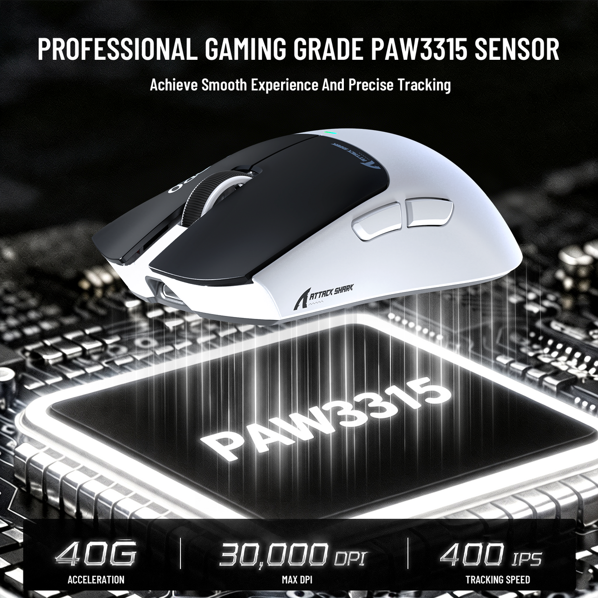 ATTACK SHARK X11 PRO V2 ワイヤレスゲーミングマウス TFTディスプレイ付き充電ドック C06コイルケーブル付き