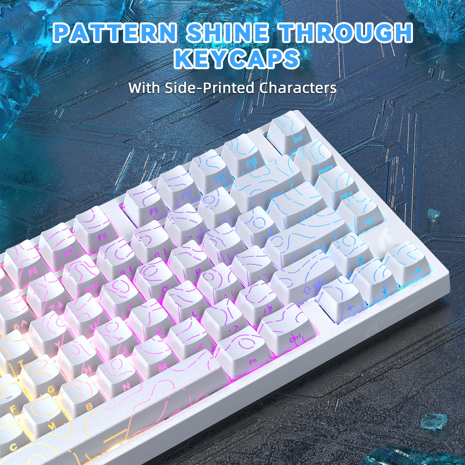 ATTACK SHARK R82 HE ラピッドトリガーキーボード マグネティックスイッチ 0.005MM RT