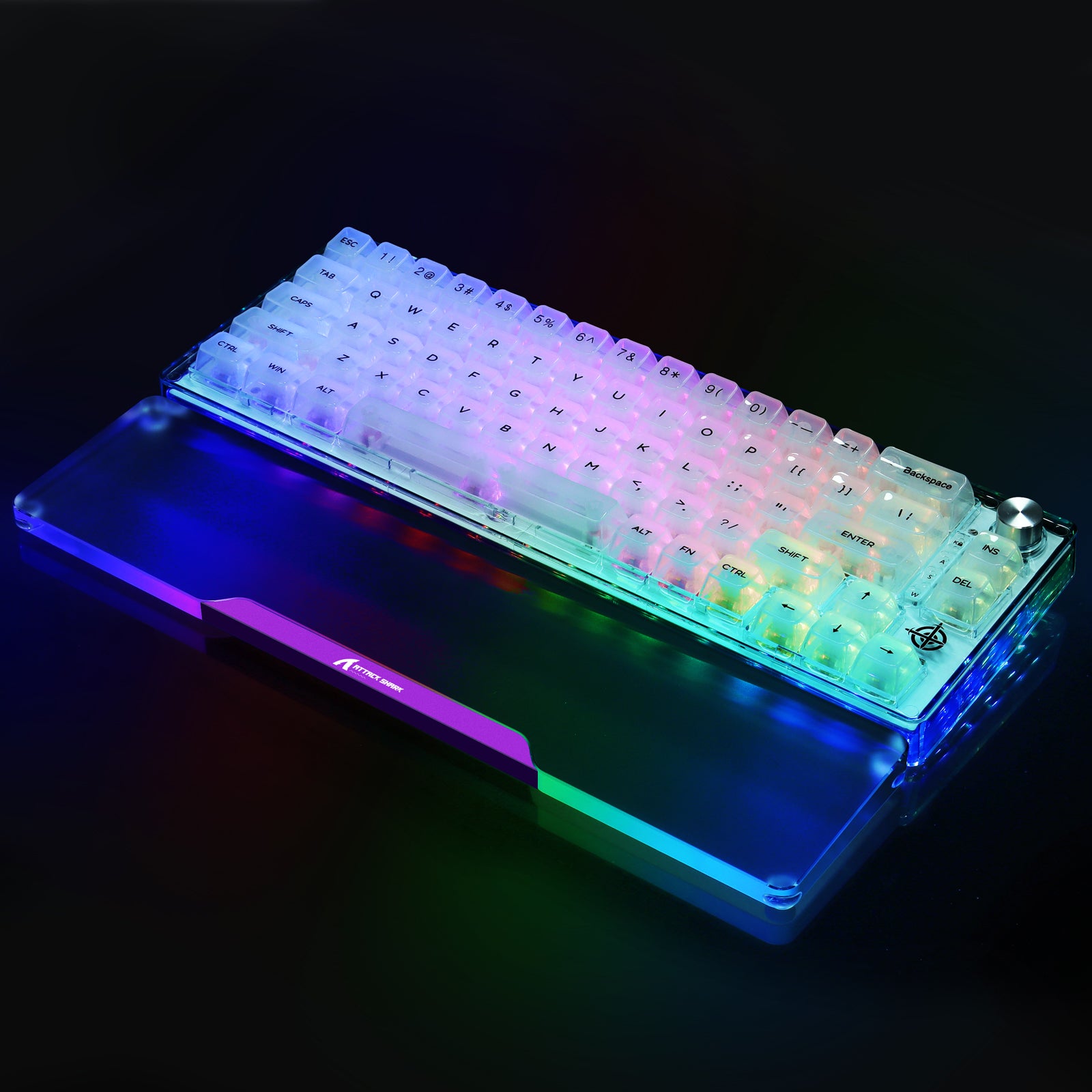 ATTACK SHARK 68 KEYS ACRYLIC WRIST REST (TEST)