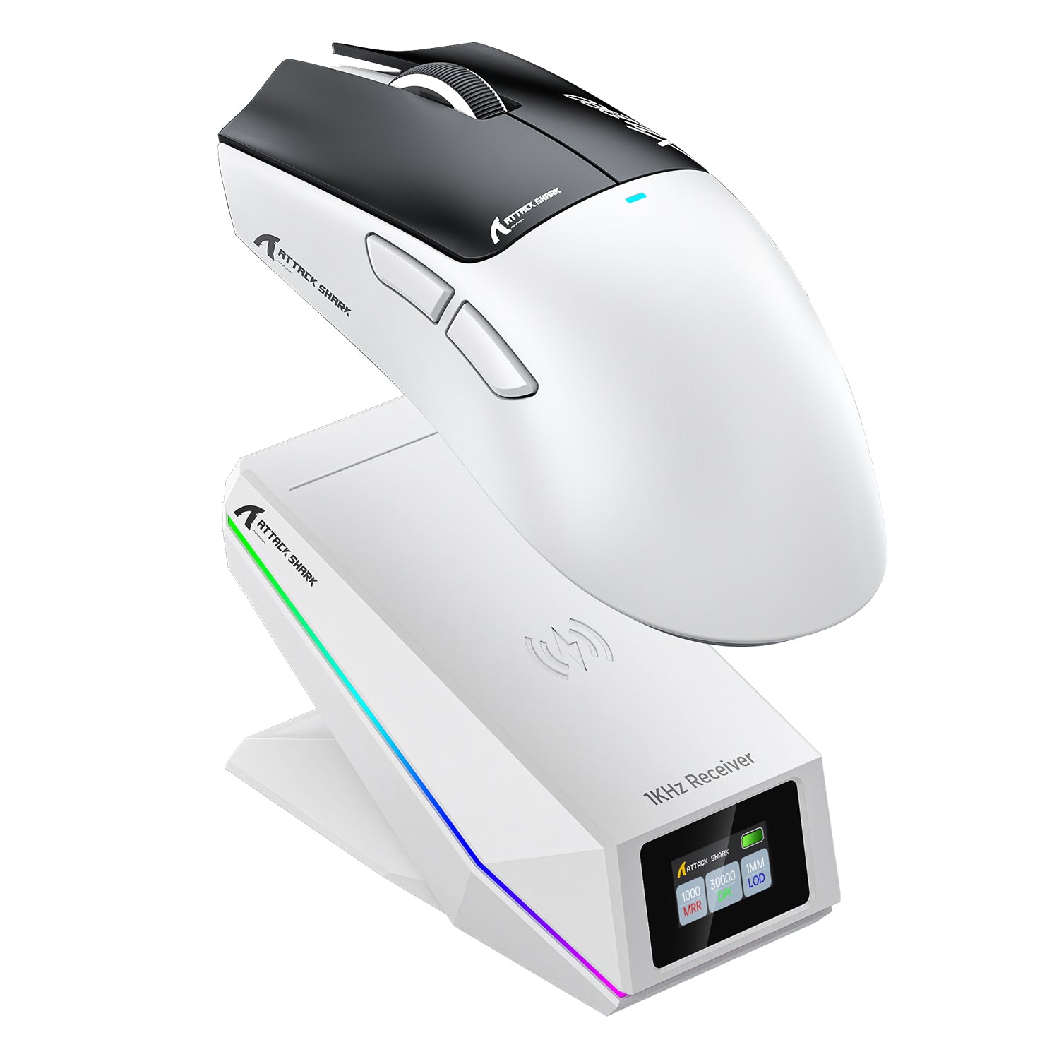 ATTACK SHARK X11 PRO V2 ワイヤレスゲーミングマウス TFTディスプレイ付き充電ドック C06コイルケーブル付き