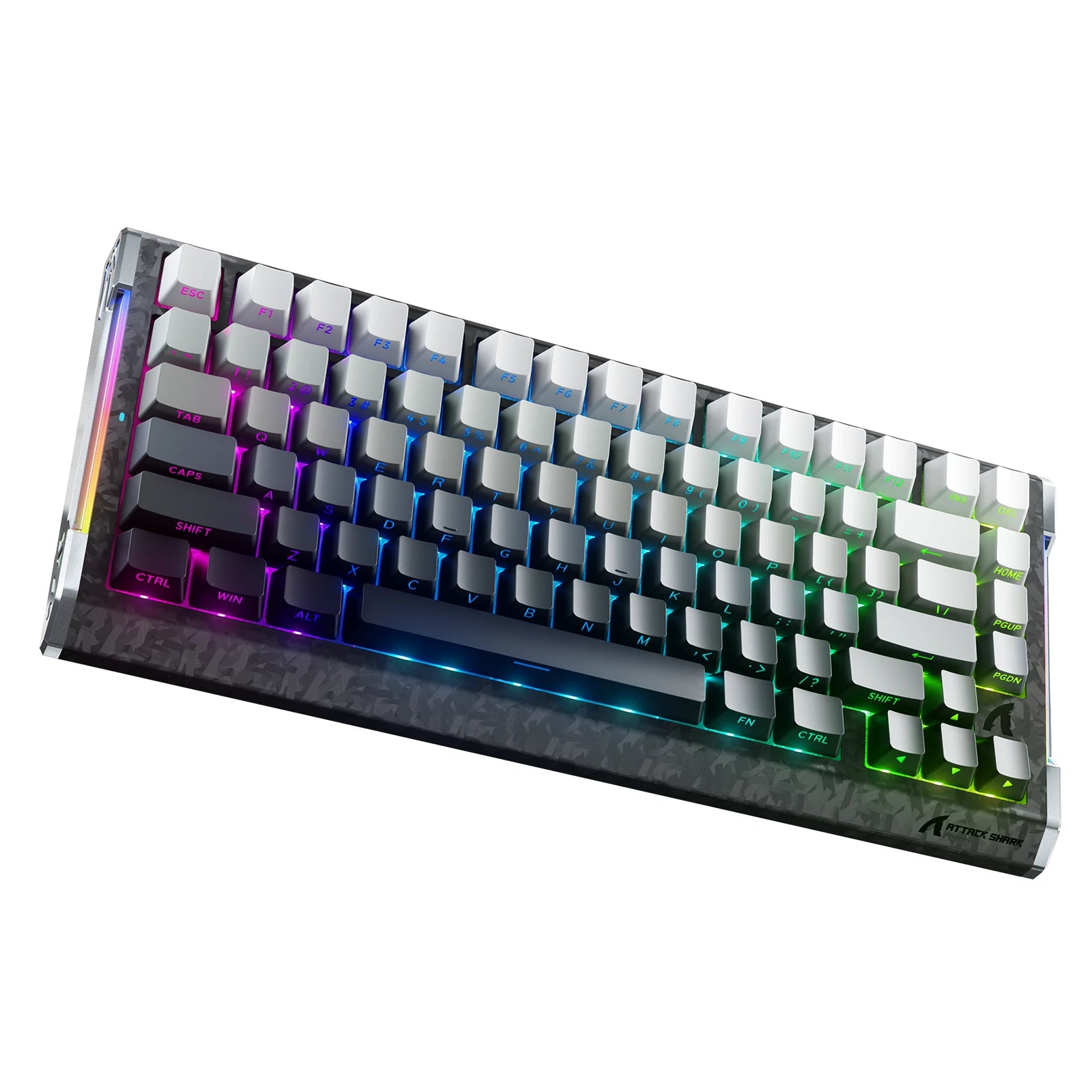 ATTACK SHARK R86 HE カーボンファイバー ラピッドトリガー キーボード マグネティックスイッチ