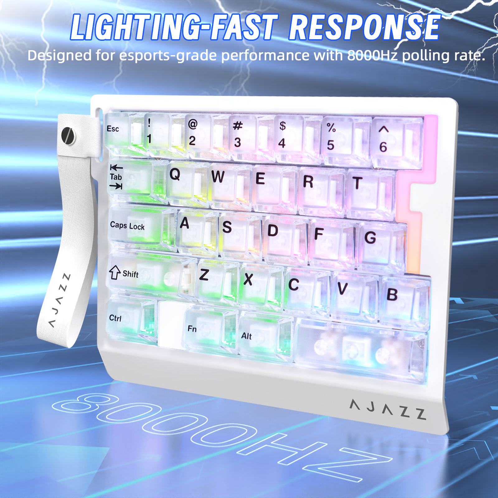 ATTACK SHARK X AJAZZ AK029 Wired One-Handed Gaming Keyboard