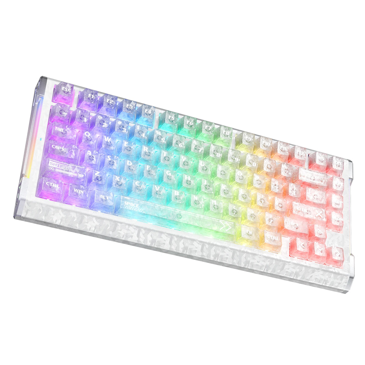 ATTACK SHARK R86 HE カーボンファイバー 有線 ラピッドトリガー マグネットスイッチ ゲーミングキーボード C01 ULTRA RGB コイルケーブル