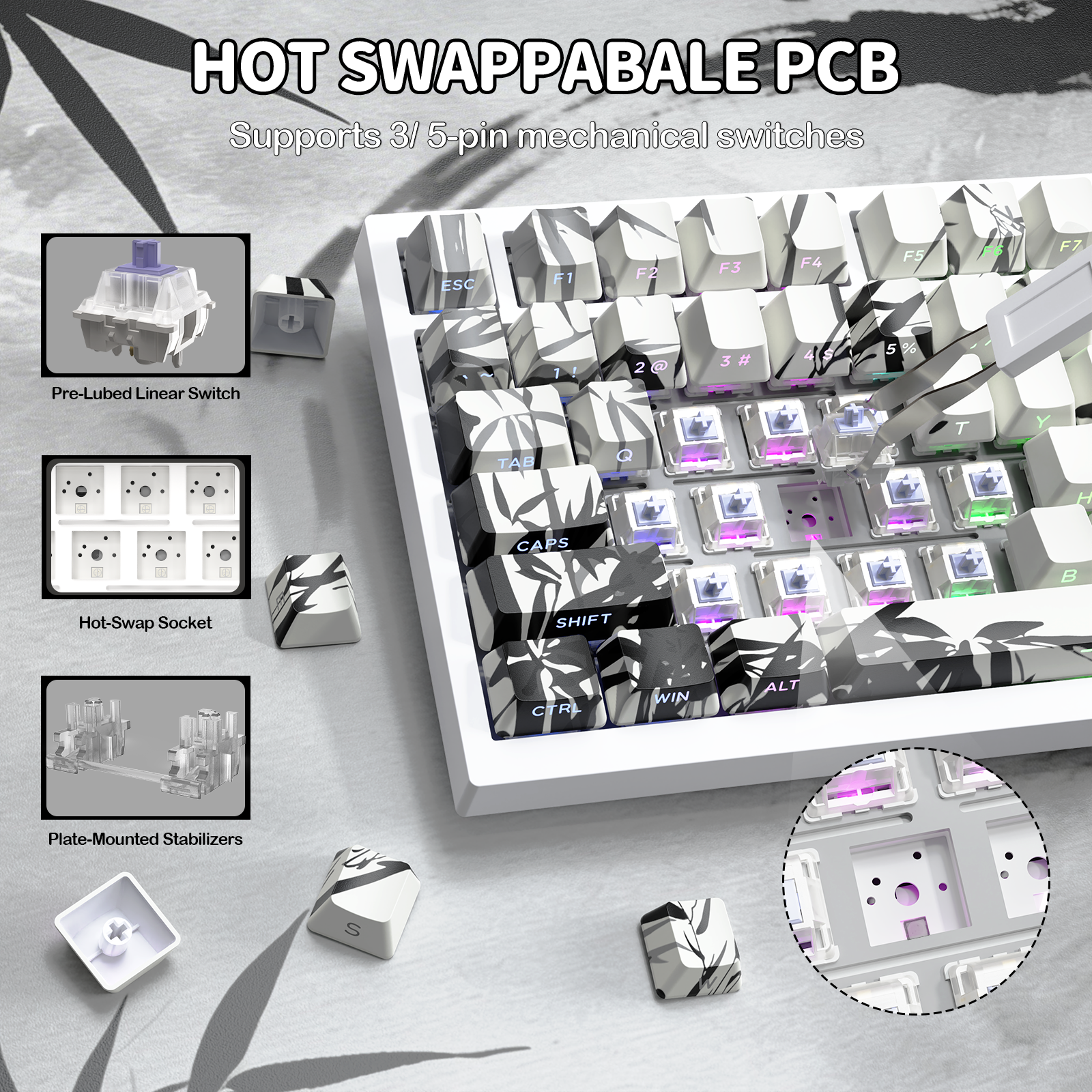 ATTACK SHARK X820Ultra トライモードガスケットメカニカルキーボード